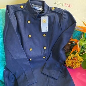 Brand New Mandarin Collar Ladies Long Coat